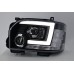 Toyota Hiace 14- Black Projector Head Lamp w Bar